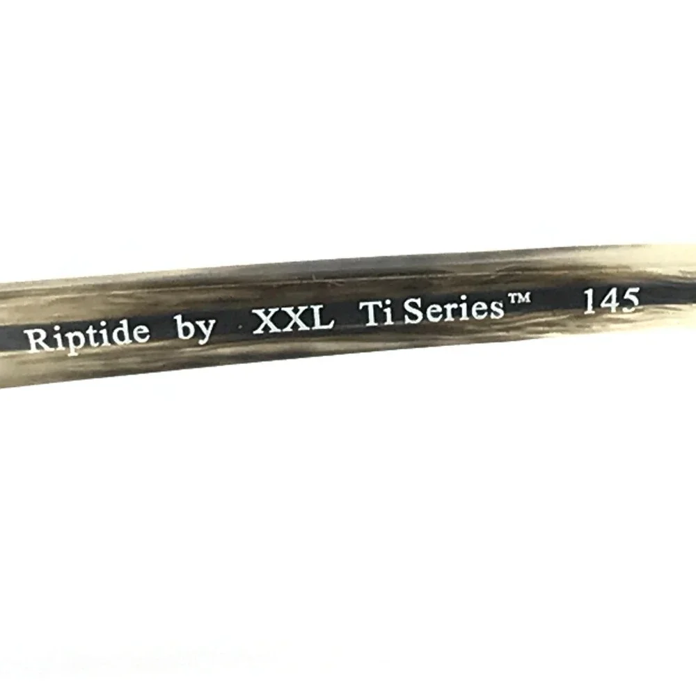 XXL Ti Series Eyeglasses Frames Riptide Brown Blue Titanium Rectangle 58-20-145